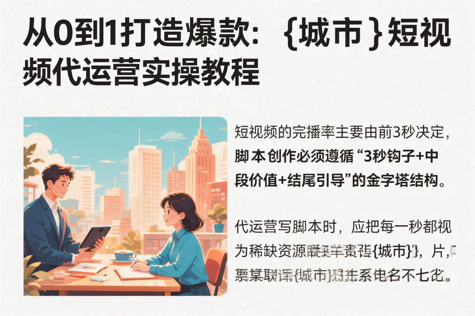 从0到1打造爆款：重庆短视频代运营实操教程