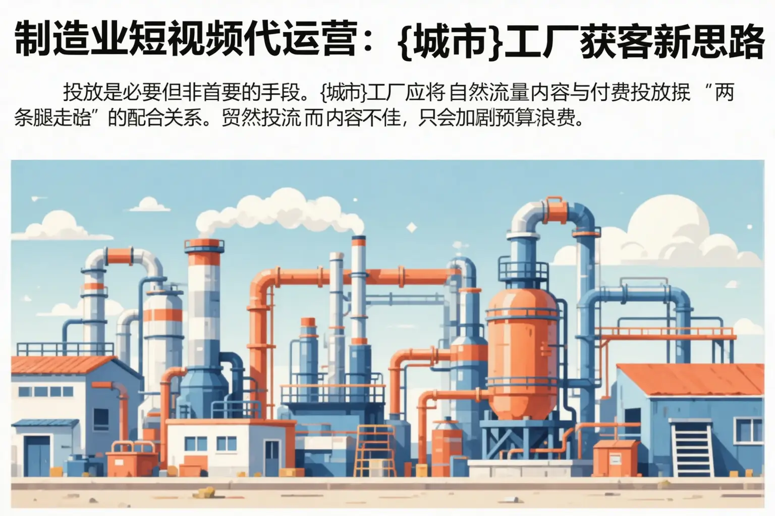 制造业短视频代运营：重庆工厂获客新思路
