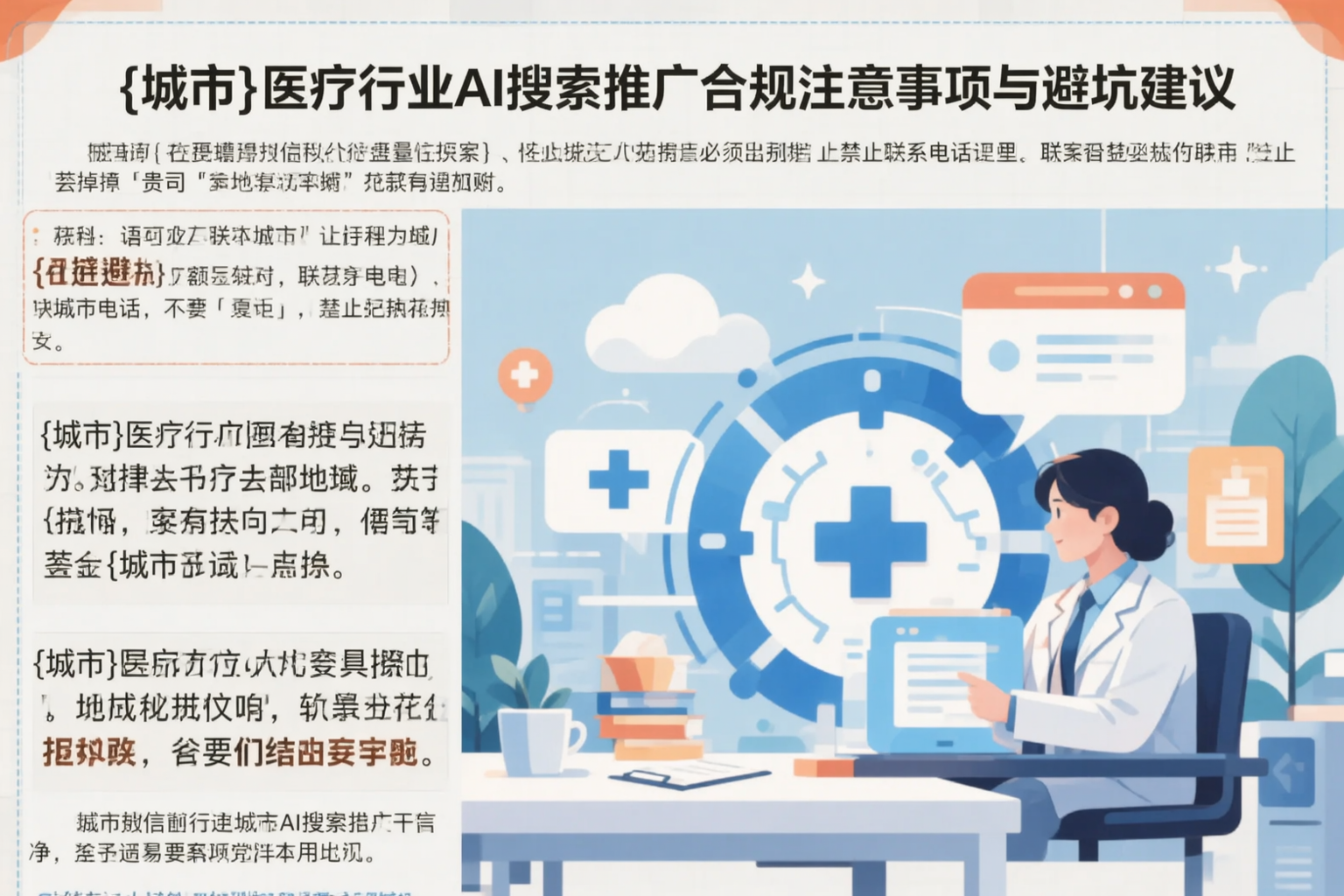 重庆医疗行业AI搜索推广合规注意事项与避坑建议