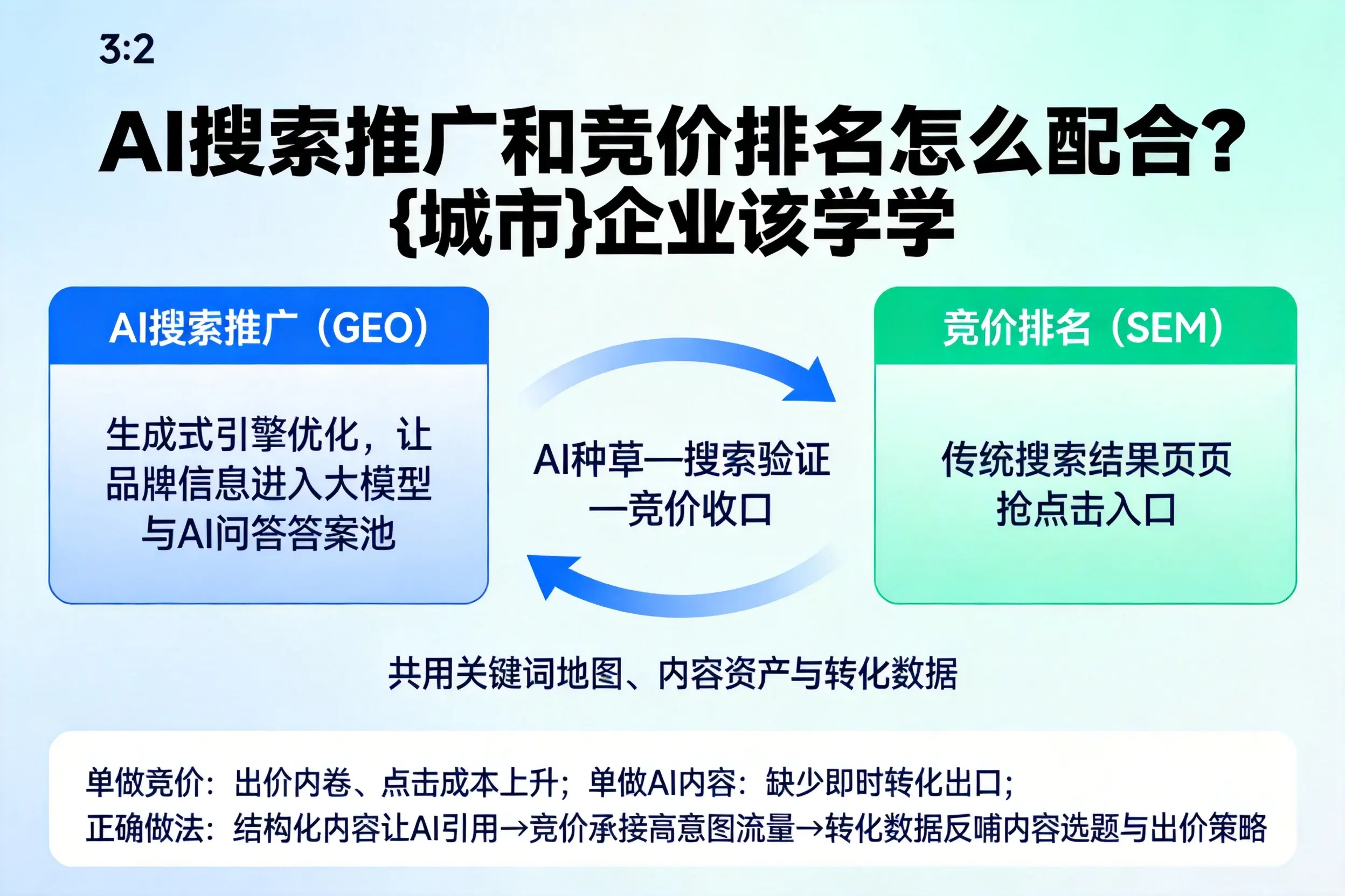 AI搜索推广和竞价排名怎么配合？重庆企业该学学