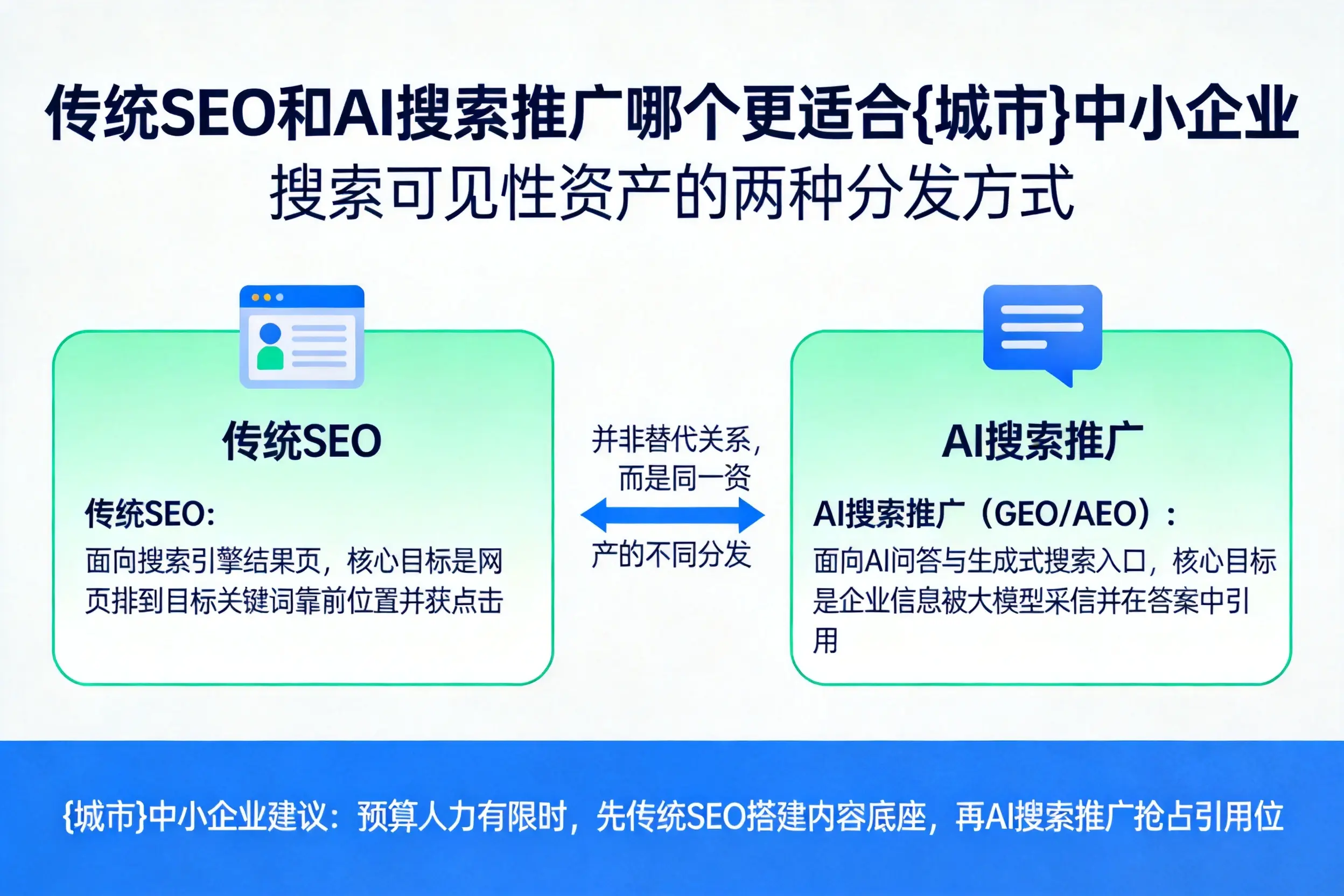 传统SEO和AI搜索推广哪个更适合重庆中小企业