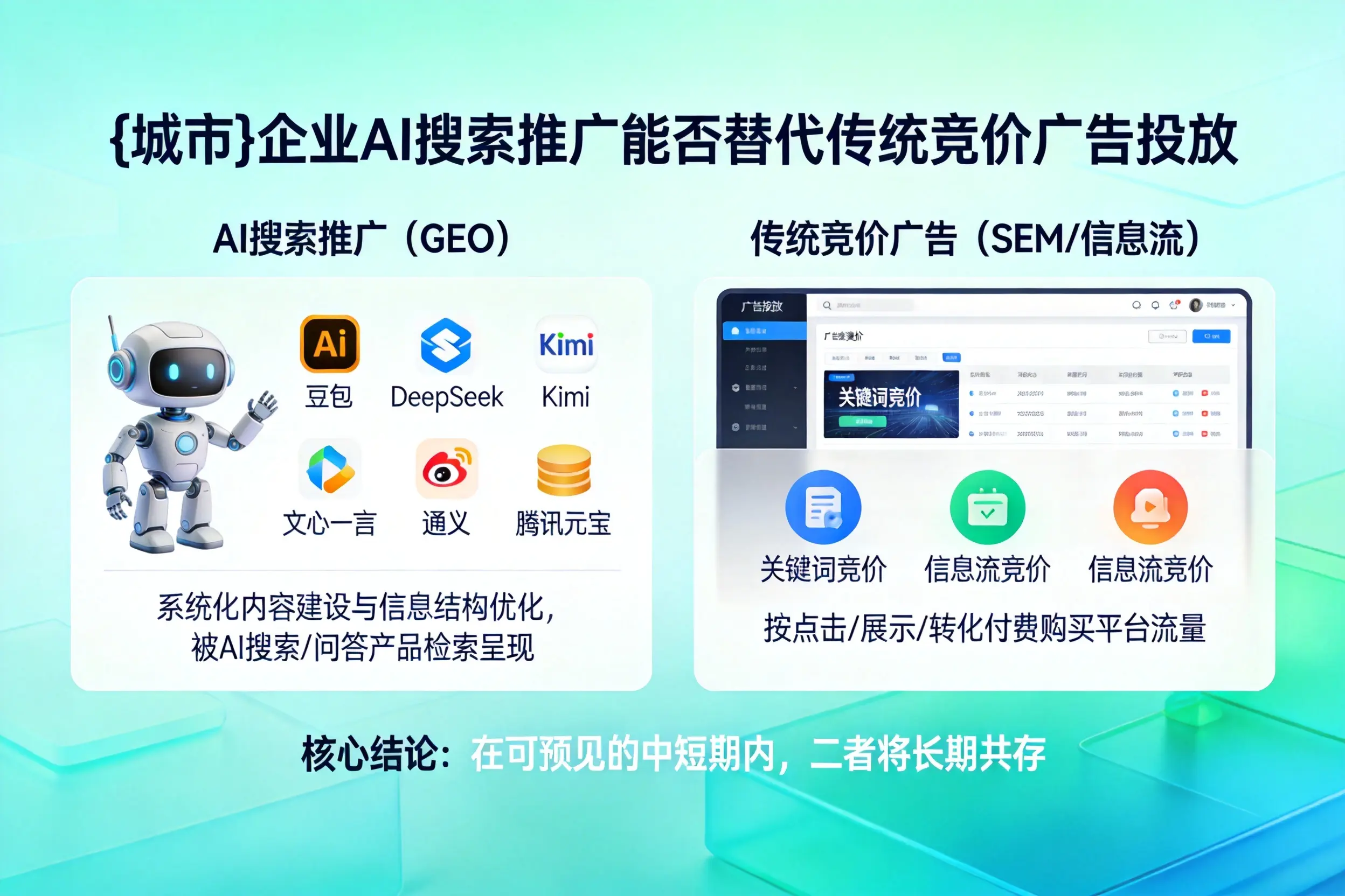 重庆企业AI搜索推广能否替代传统竞价广告投放