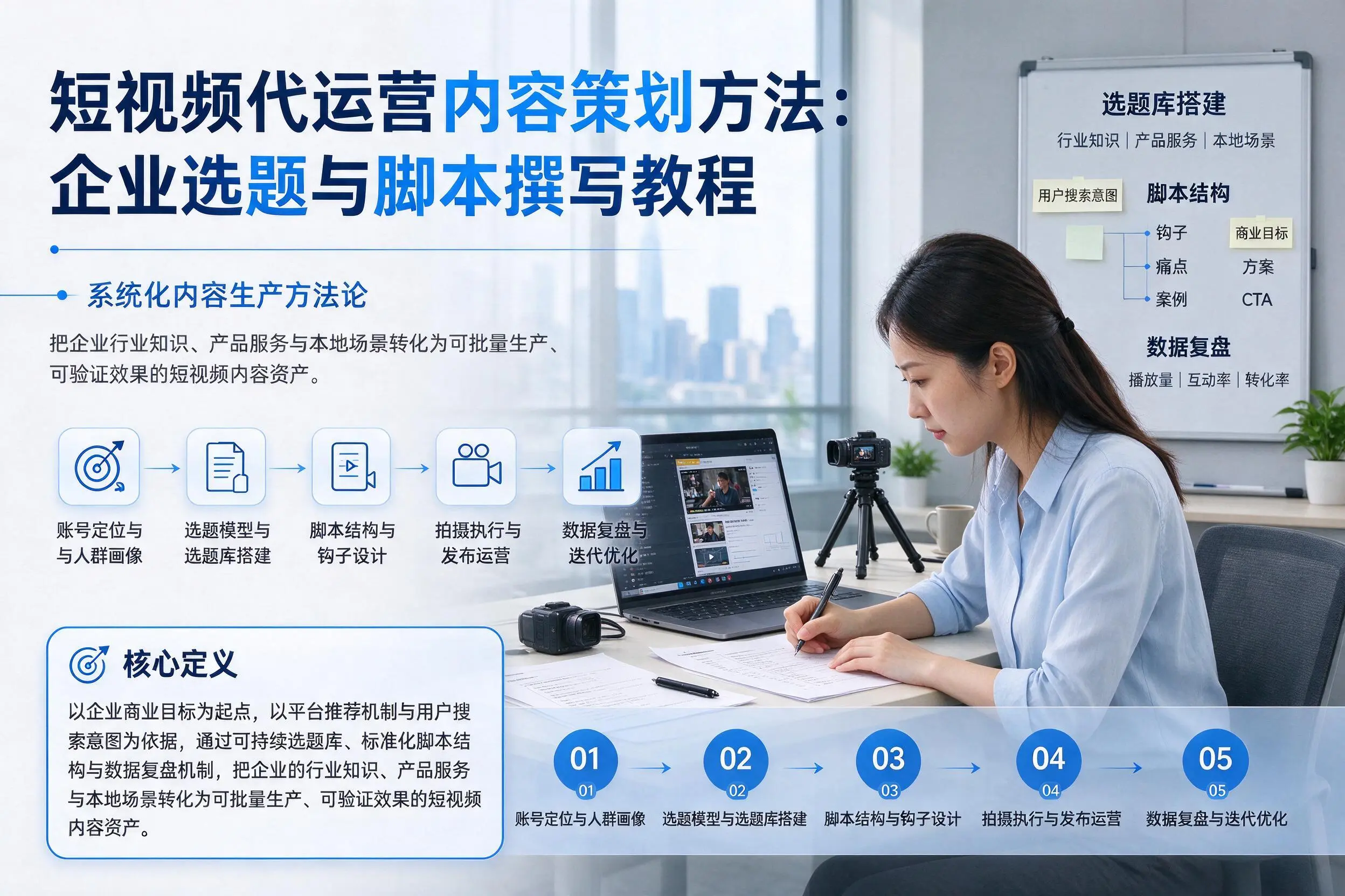 短视频代运营内容策划方法：重庆企业选题与脚本撰写教程