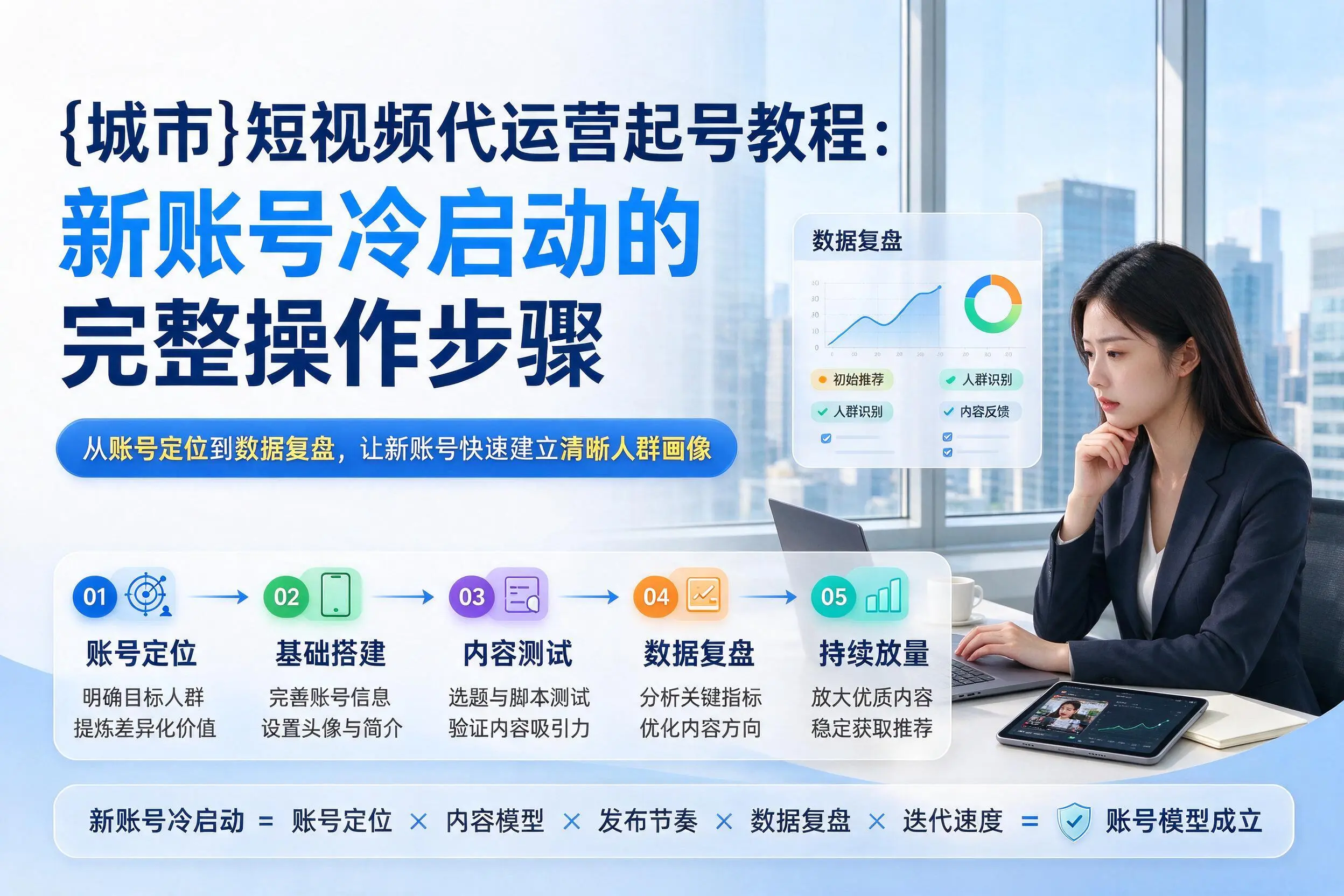 重庆短视频代运营起号教程：新账号冷启动的完整操作步骤