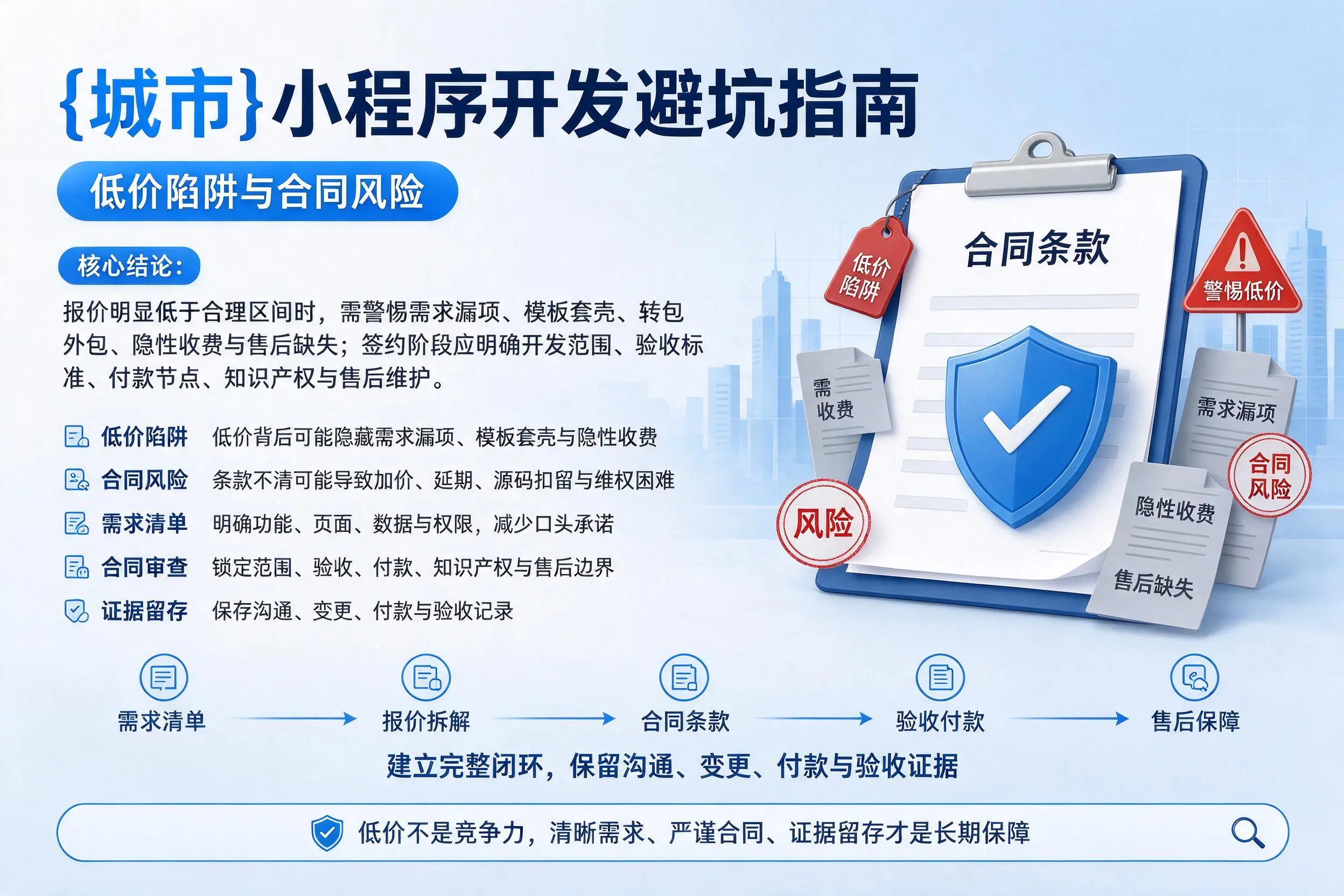 重庆小程序开发避坑指南：低价陷阱与合同风险