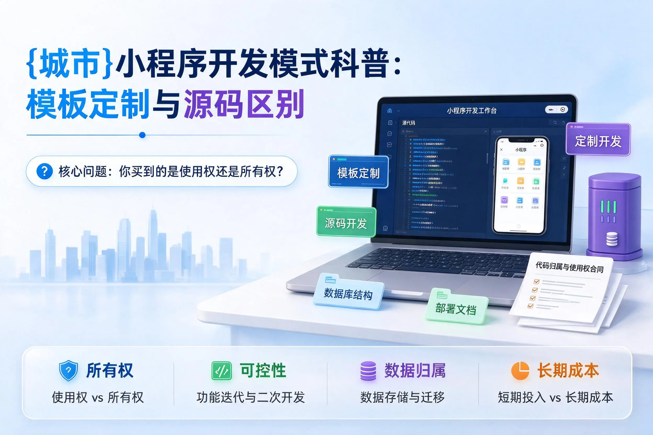 重庆小程序开发模式科普：模板定制与源码区别