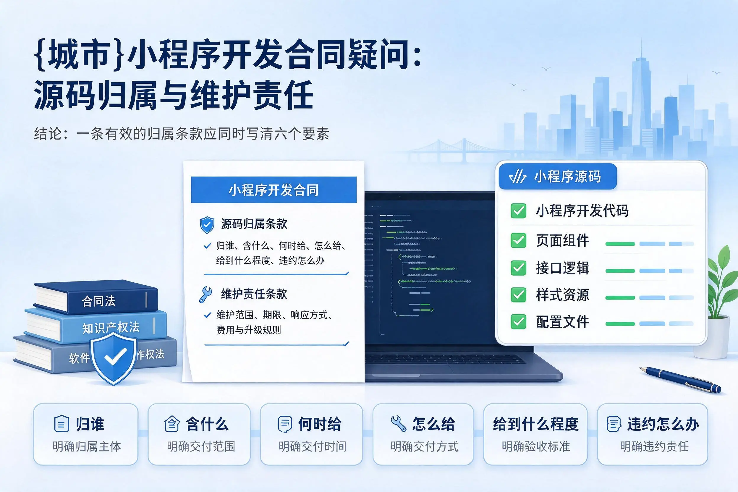 重庆小程序开发合同疑问：源码归属与维护责任