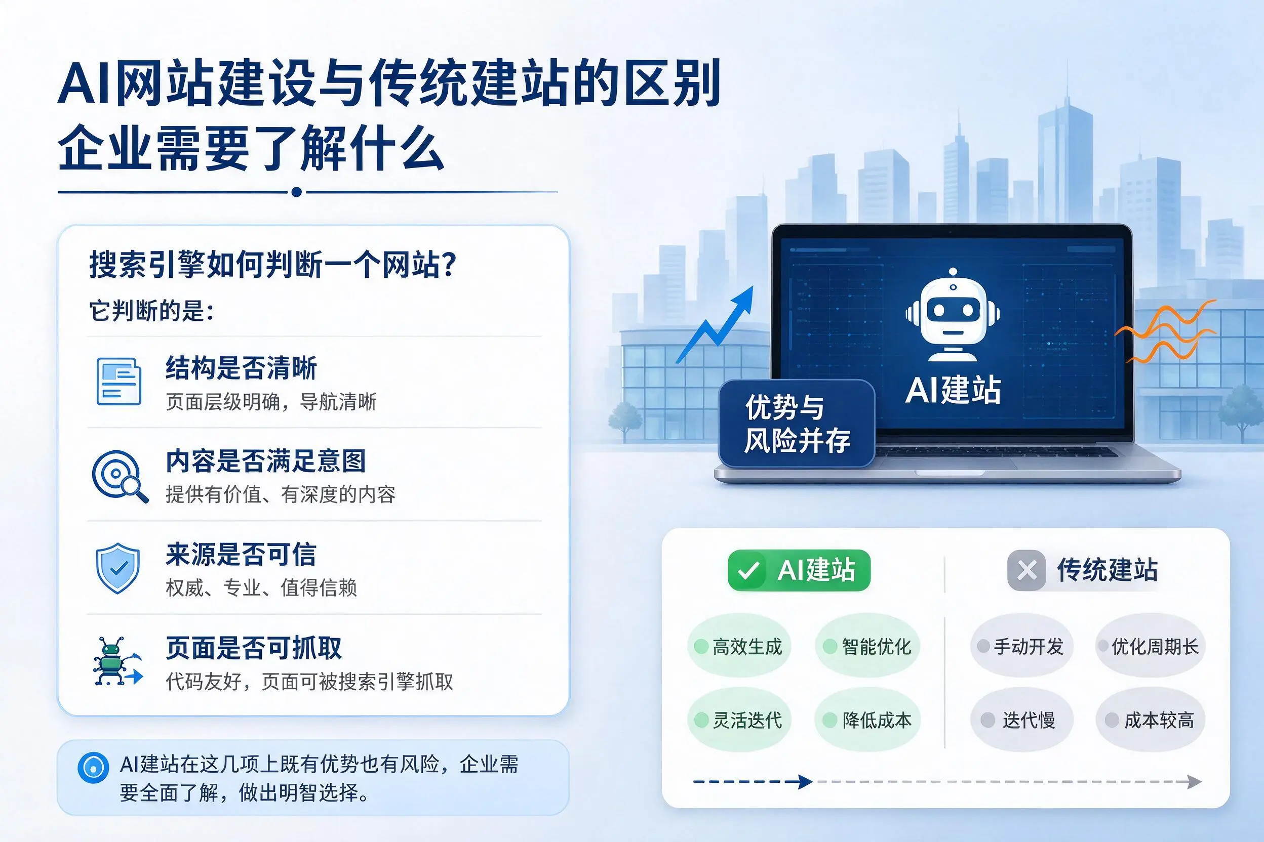 AI网站建设与传统建站的区别，重庆企业需要了解什么