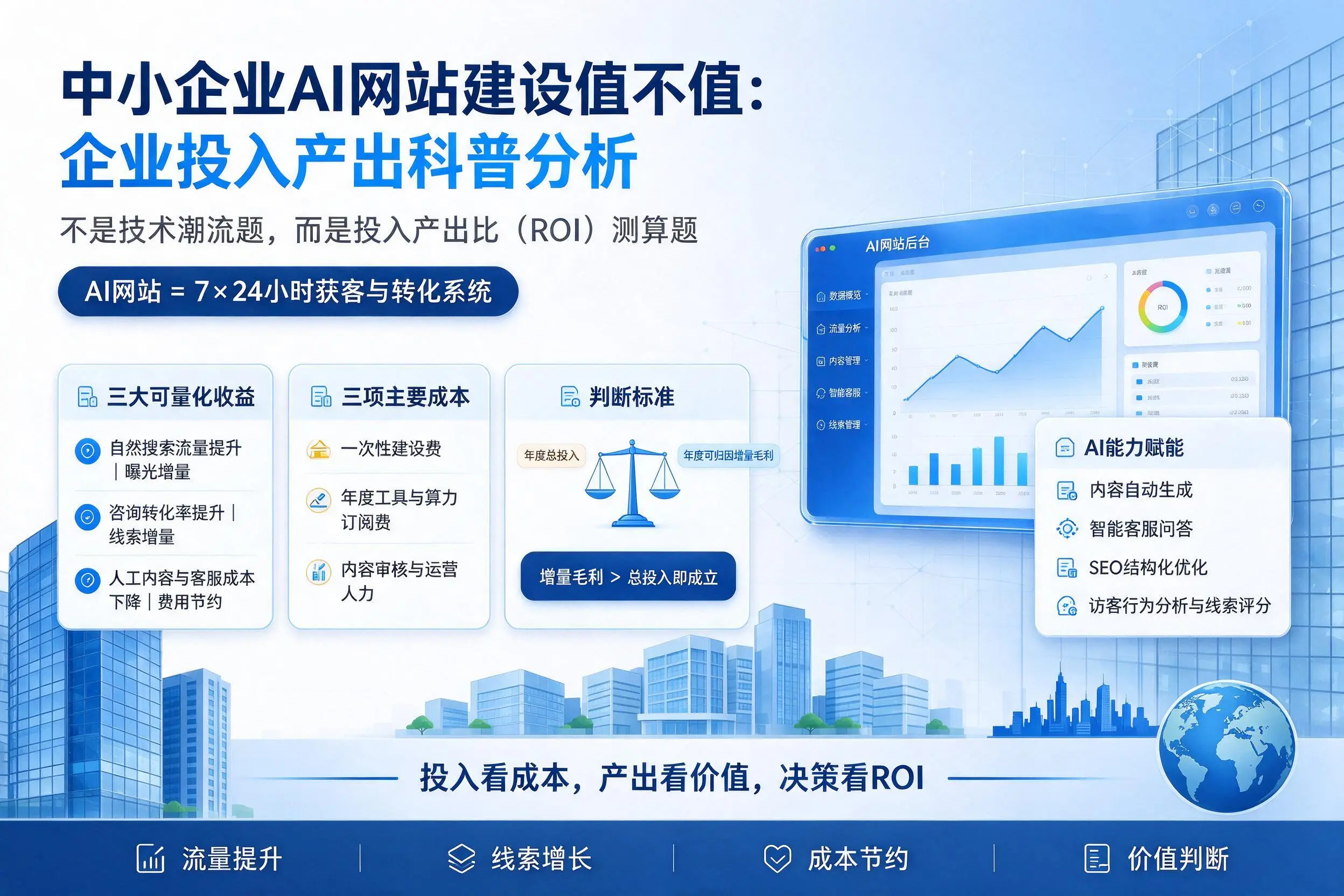中小企业AI网站建设值不值：重庆企业投入产出科普分析