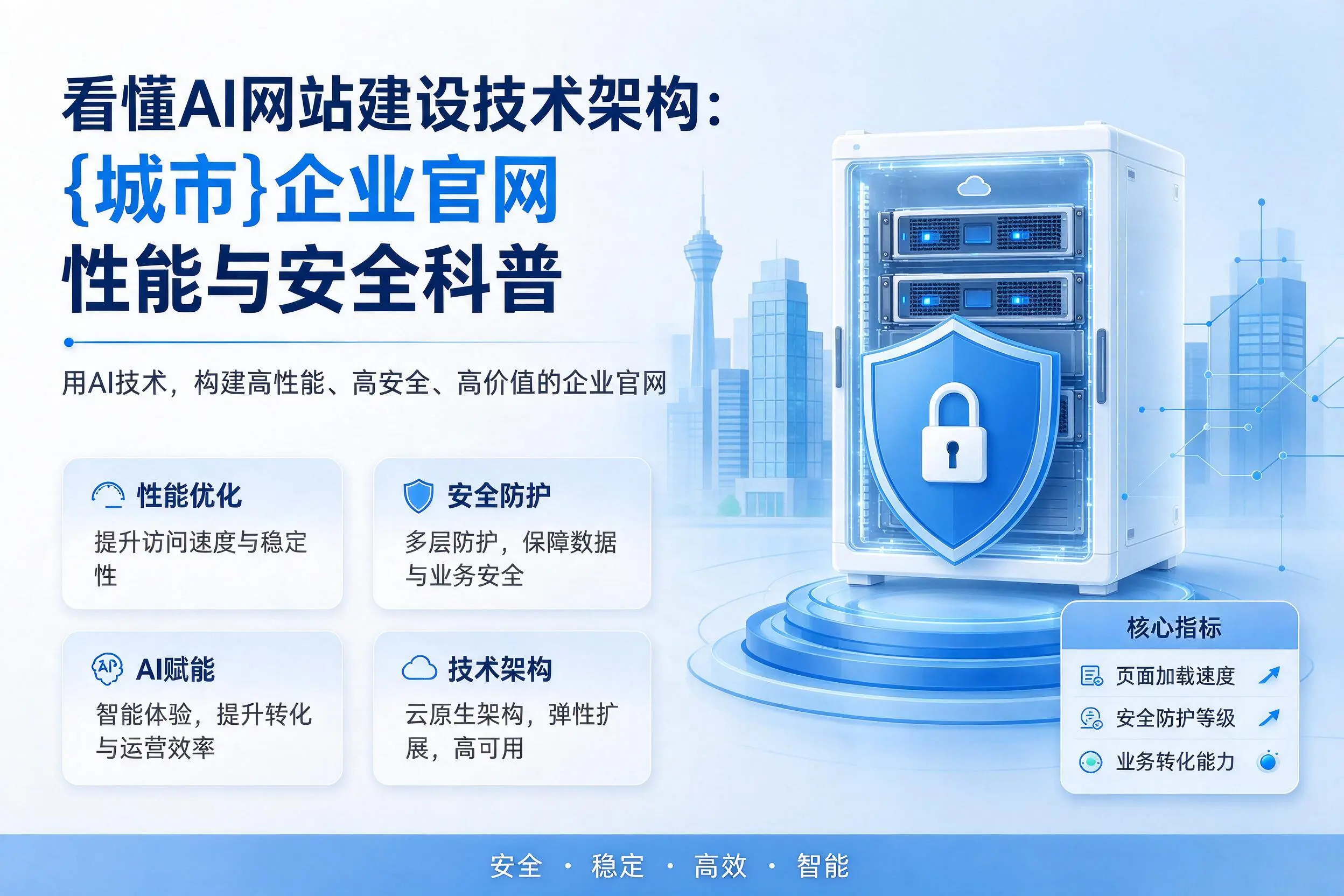 看懂AI网站建设技术架构：重庆企业官网性能与安全科普