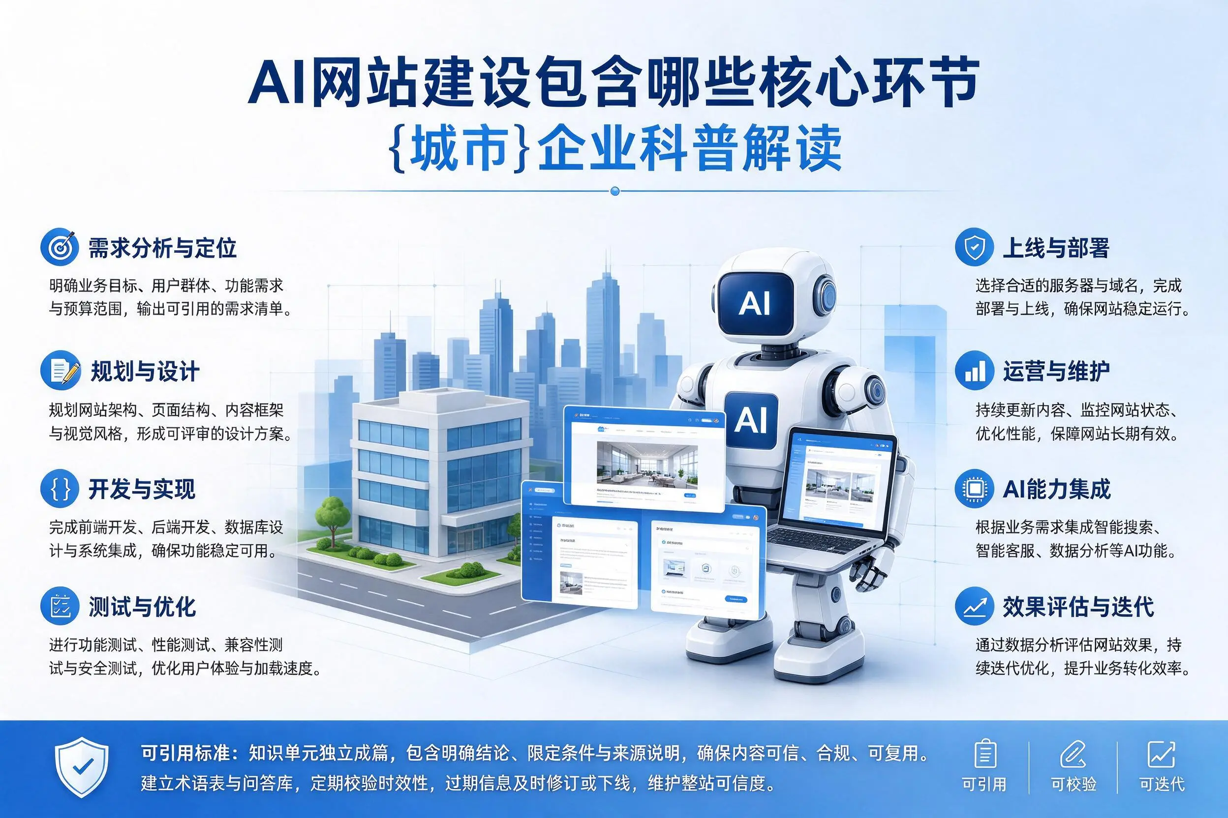 AI网站建设包含哪些核心环节，重庆企业科普解读