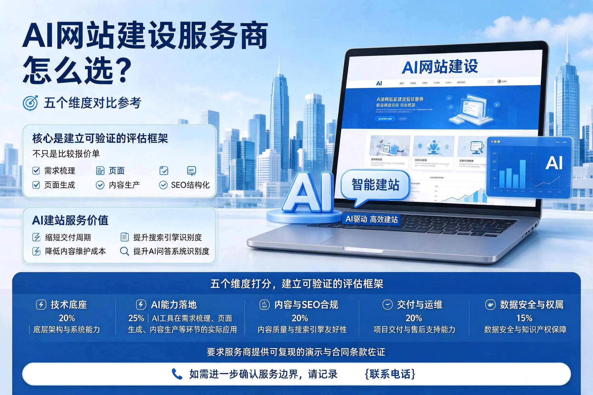 重庆AI网站建设服务商怎么选？五个维度对比参考