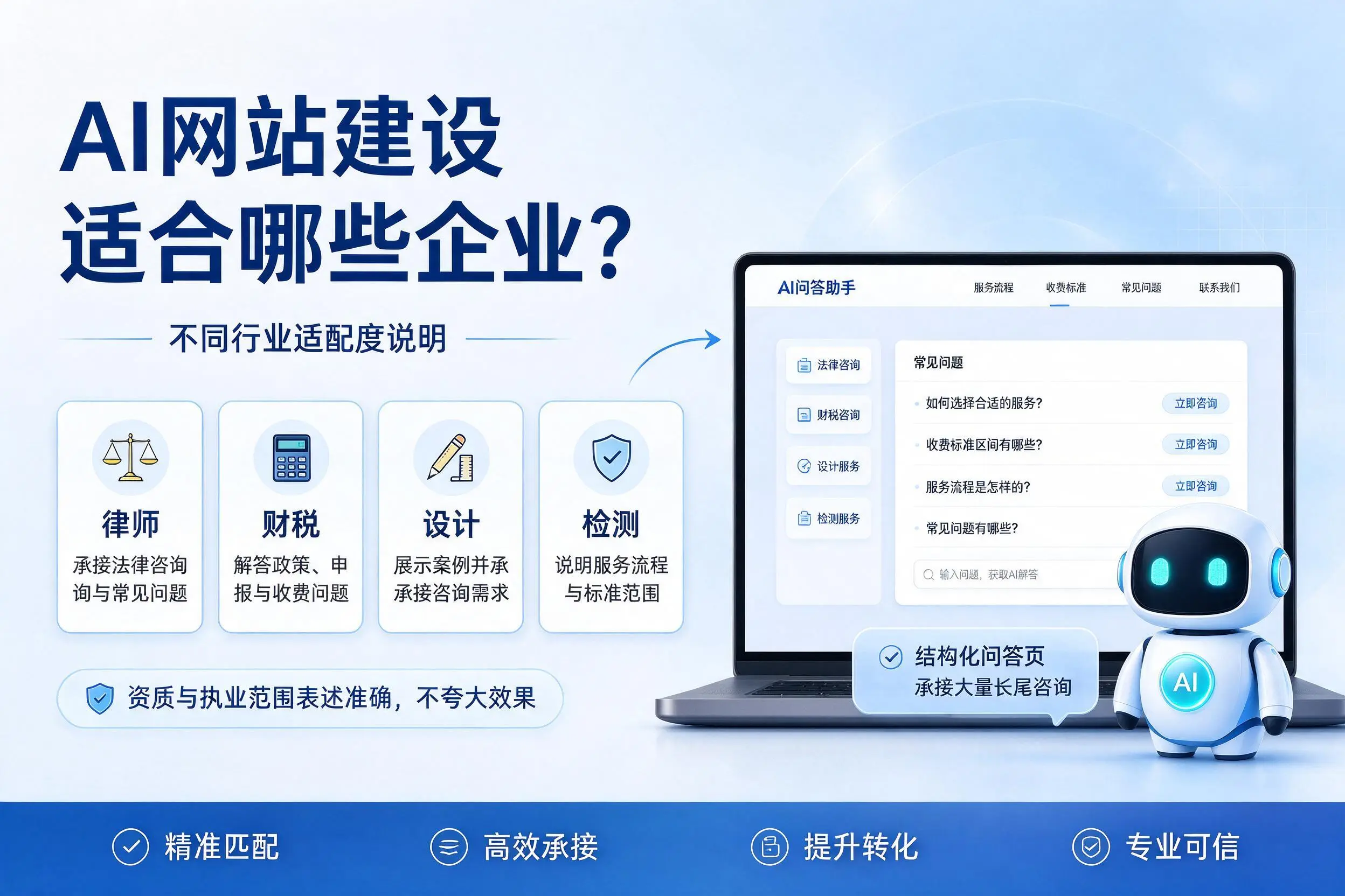 AI网站建设适合哪些企业？重庆不同行业适配度说明