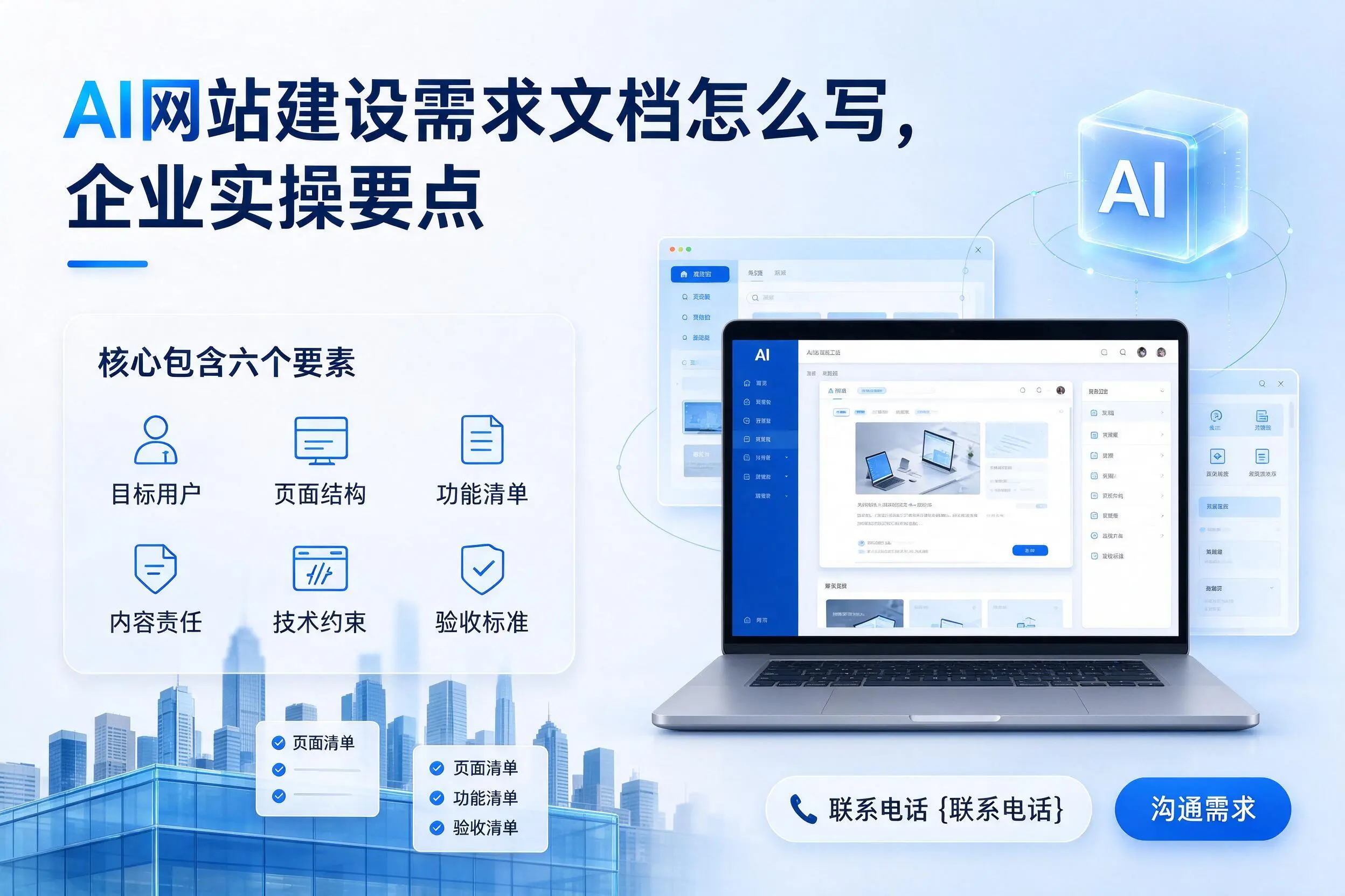 AI网站建设需求文档怎么写，重庆企业实操要点