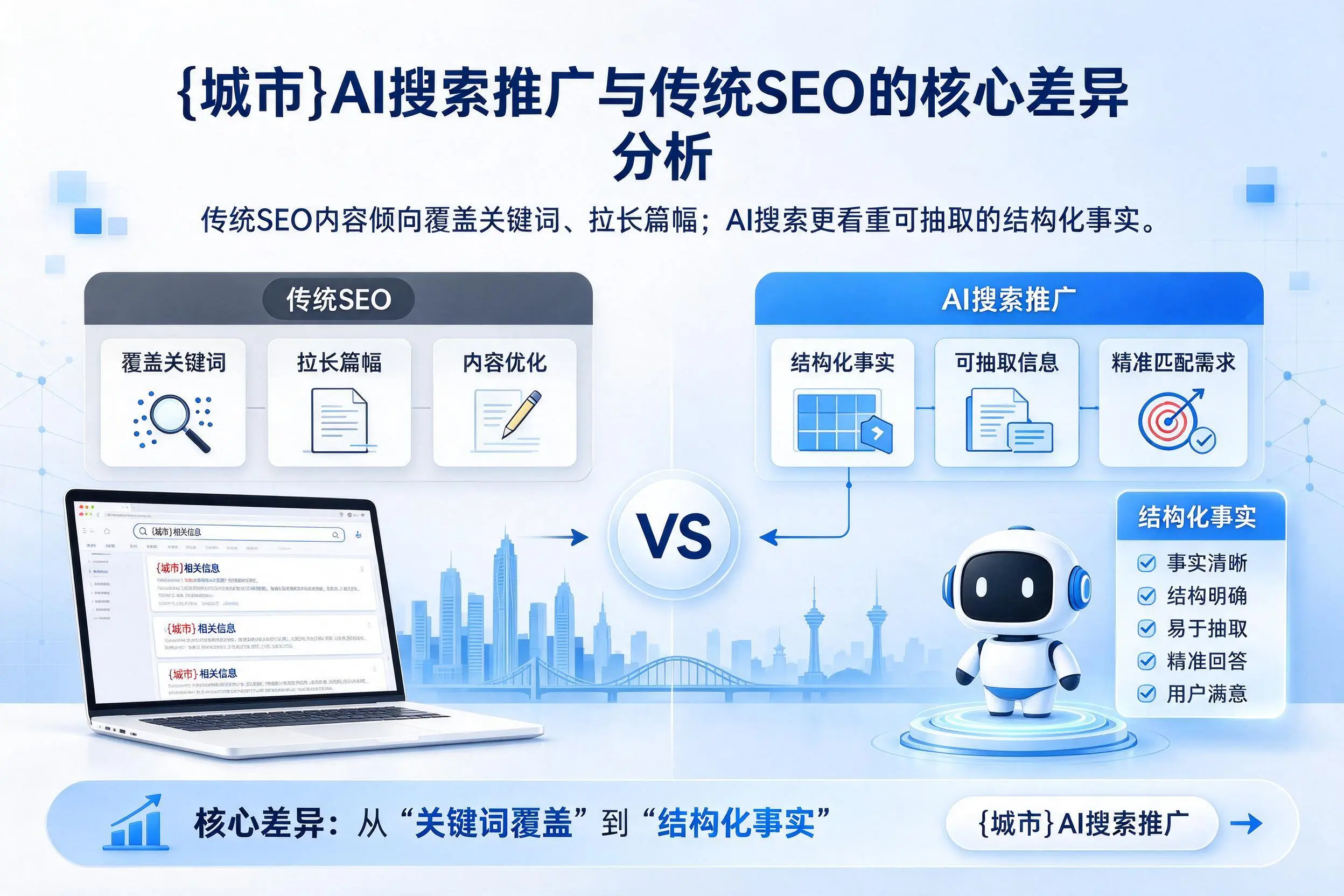 重庆AI搜索推广与传统SEO的核心差异分析